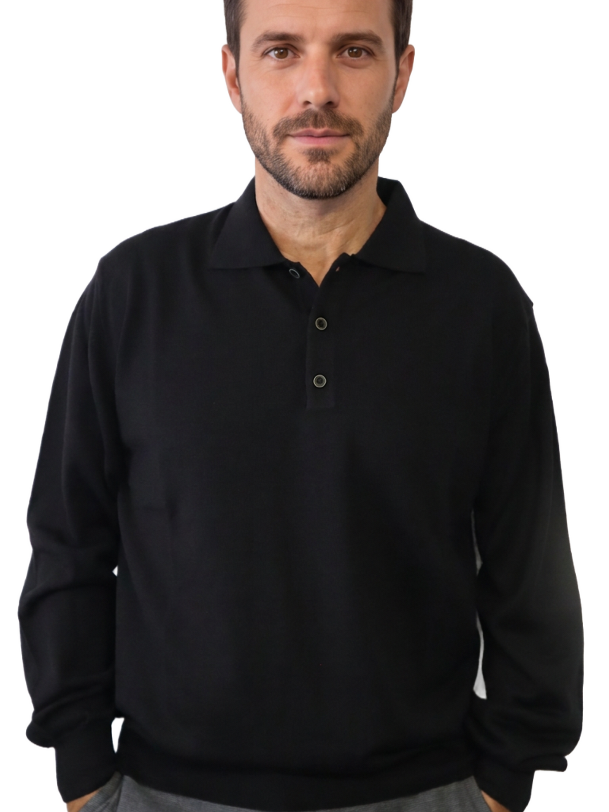 Πλεκτό Πουλόβερ Polo – 50% Merino Wool-50%PAC