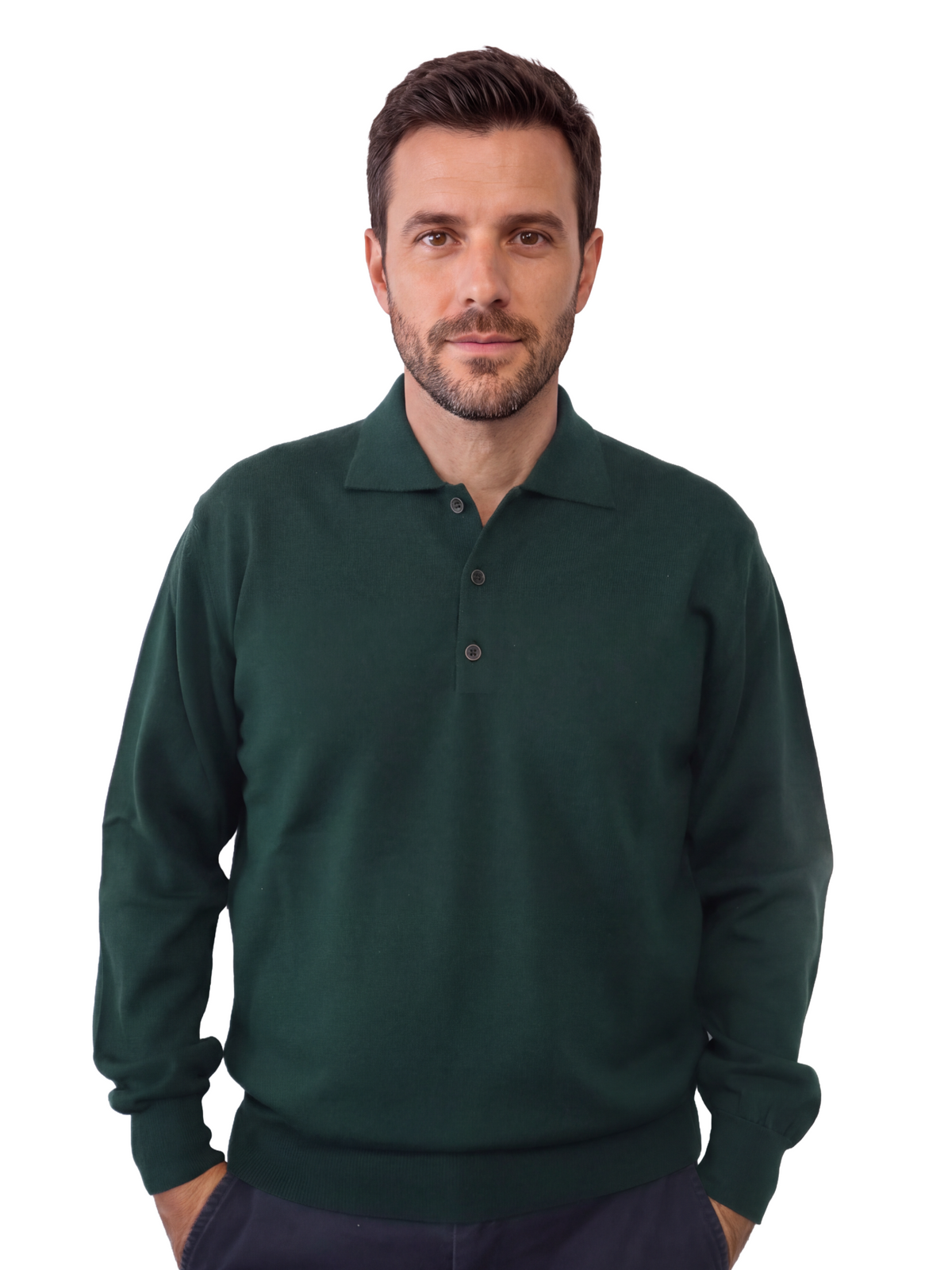 Πλεκτό Πουλόβερ Polo – 50% Merino Wool-50%PAC