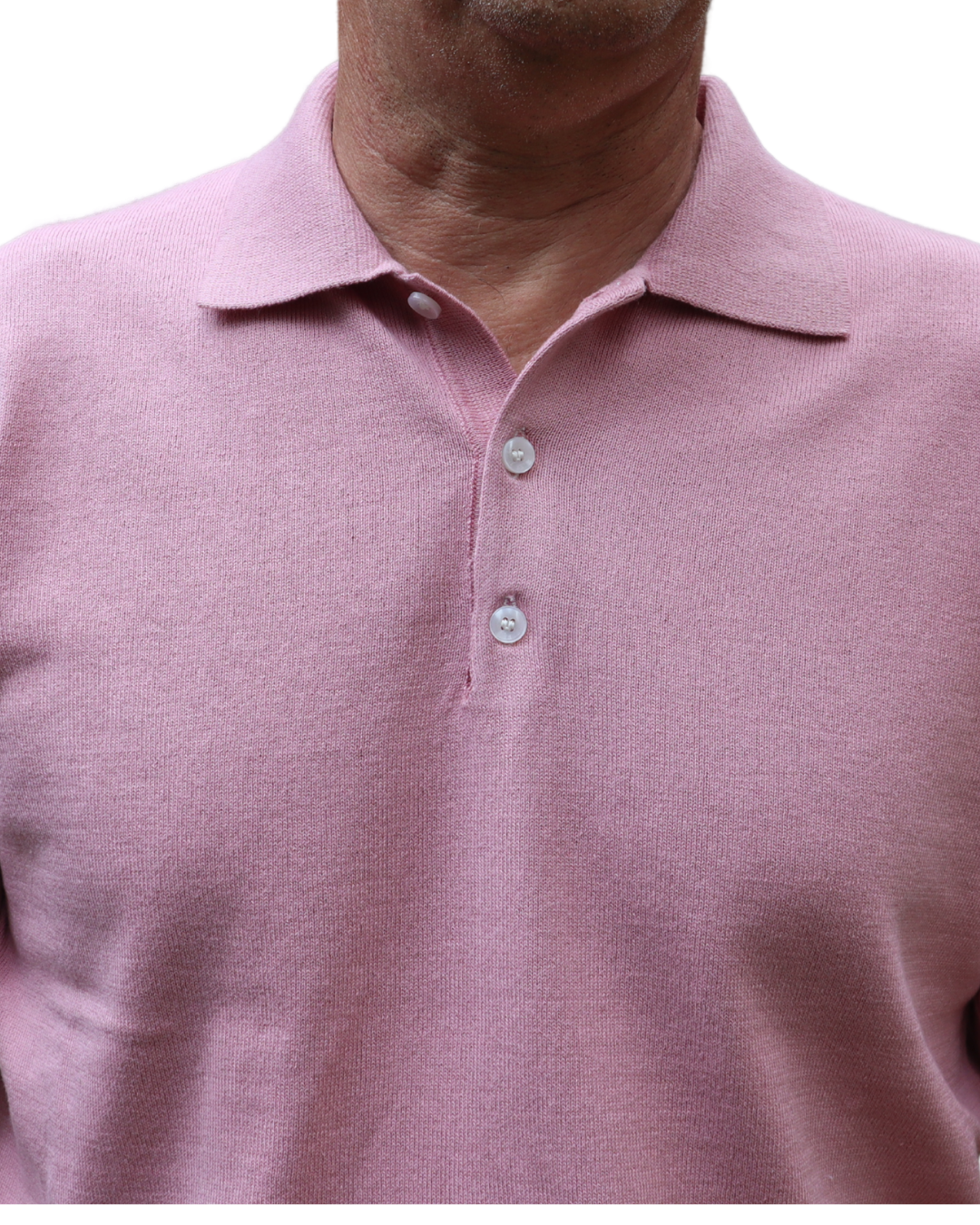Πόλο Πλεκτό με κοντό μανίκι 100% Cotton -Ροζ