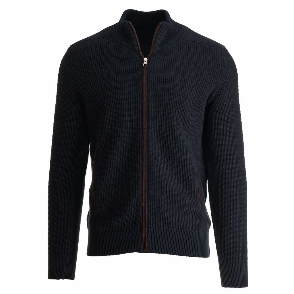 Gilet homme en maille Renzo Uomo bleu
