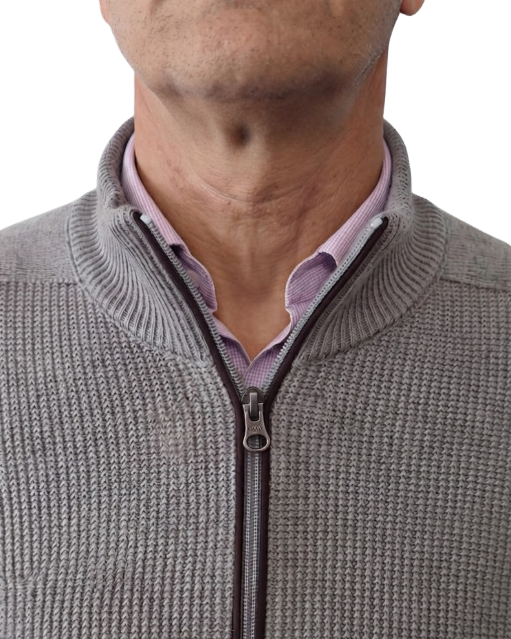 Renzo Uomo Men's Knitted Cardigan Blue