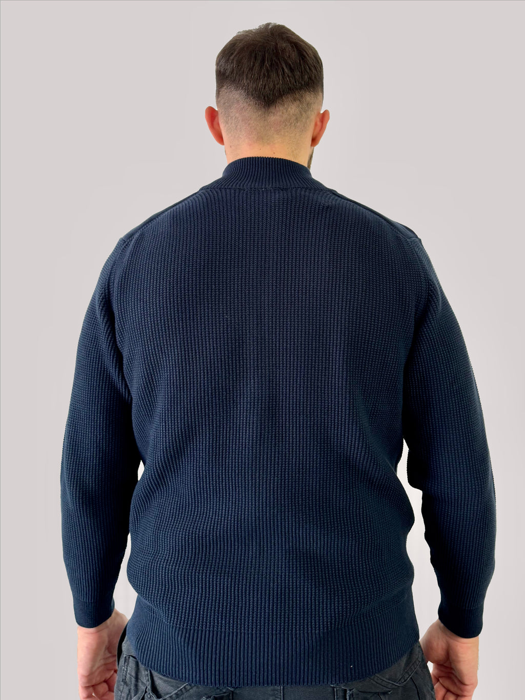 Gilet homme en maille Renzo Uomo bleu