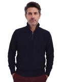 Πλεκτό Πουλόβερ  Half-Zip  Renzo Uomo με Πλέξη Τύπου Καλαμπόκι