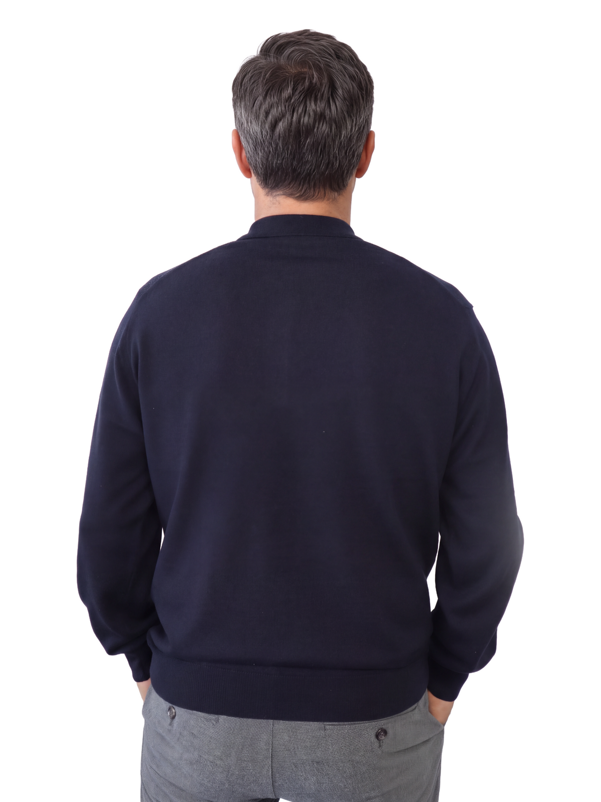 Πλεκτό Πουλόβερ Πόλο 100% Merino Extrafine