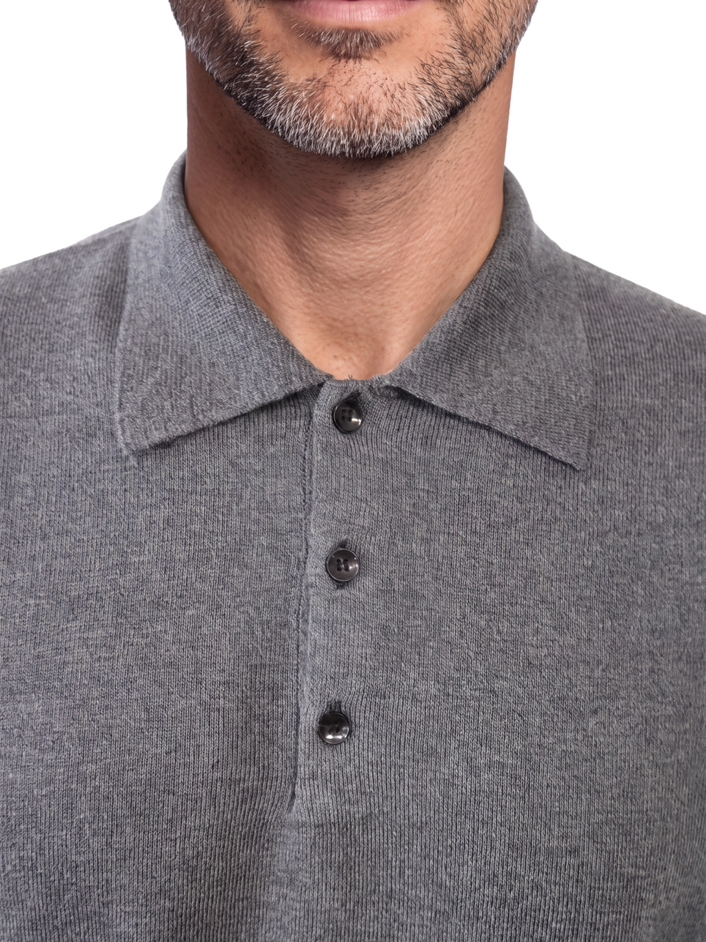Πλεκτό Πουλόβερ Πόλο 100% Merino Extrafine