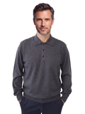 Πλεκτό Πουλόβερ Πόλο 100% Merino Extrafine