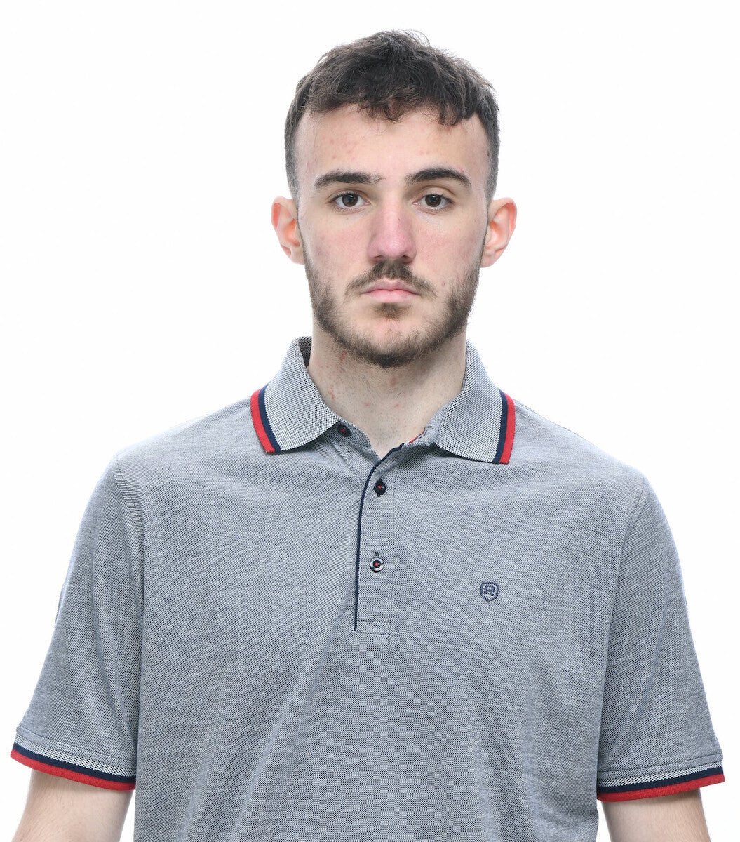 Polo T-Shirt πικέ γκρι