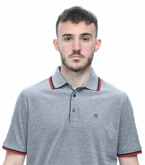 Polo T-Shirt πικέ γκρι