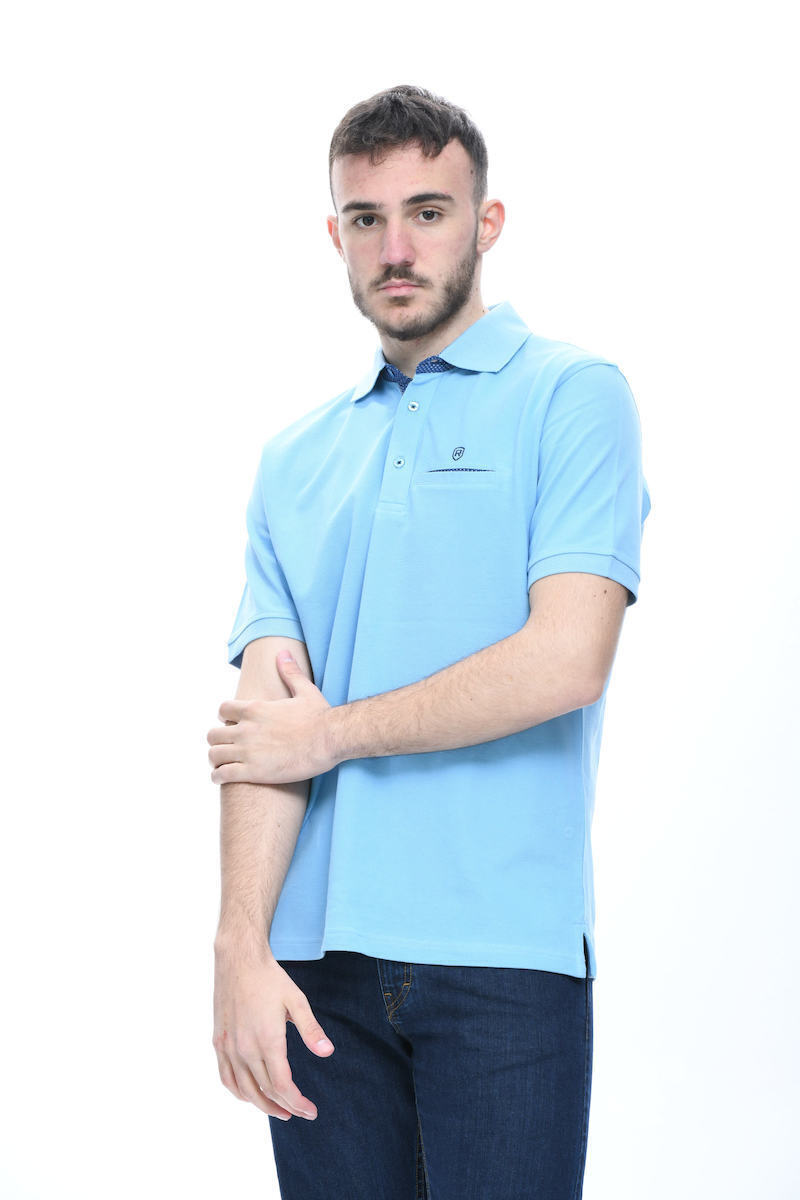 Renzo Uomo Polo T-shirt Μπλε